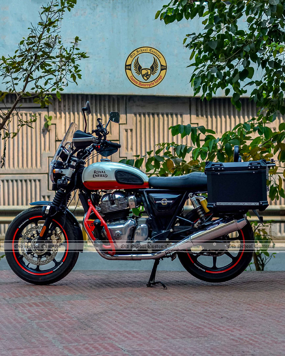 Wanderer Motorcycle Pannier Boxes for Royal Enfield Interceptor 650