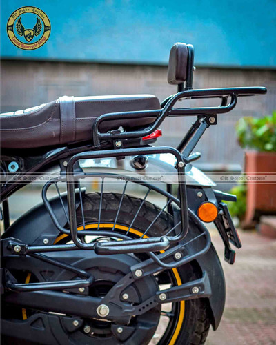 Saddle Stay & Top Rack with Backrest for TVS Ronin 225 | Old School Customs