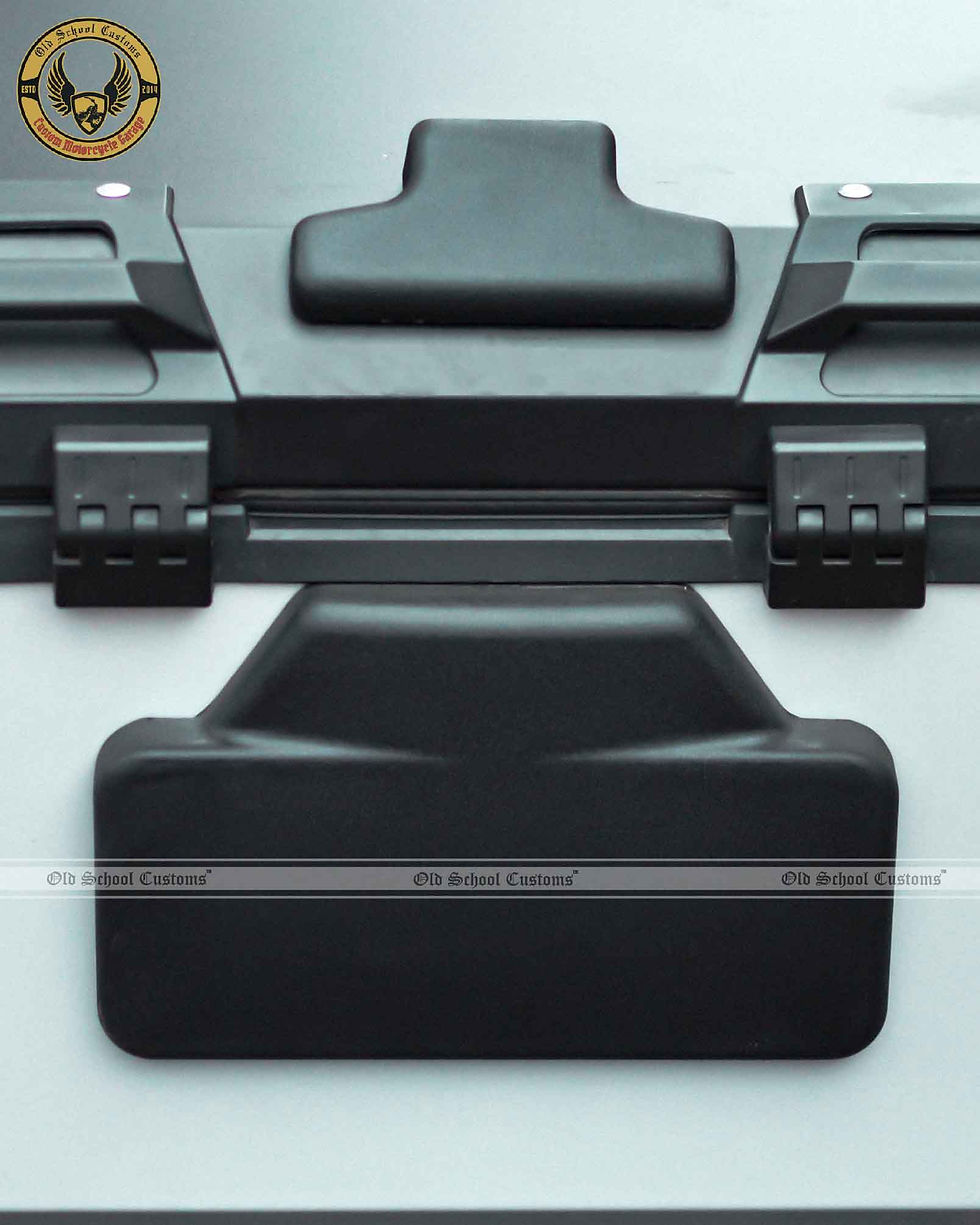 Thumbnail: Wanderer Motorcycle Top Box with Backrest (45L-Aluminum)