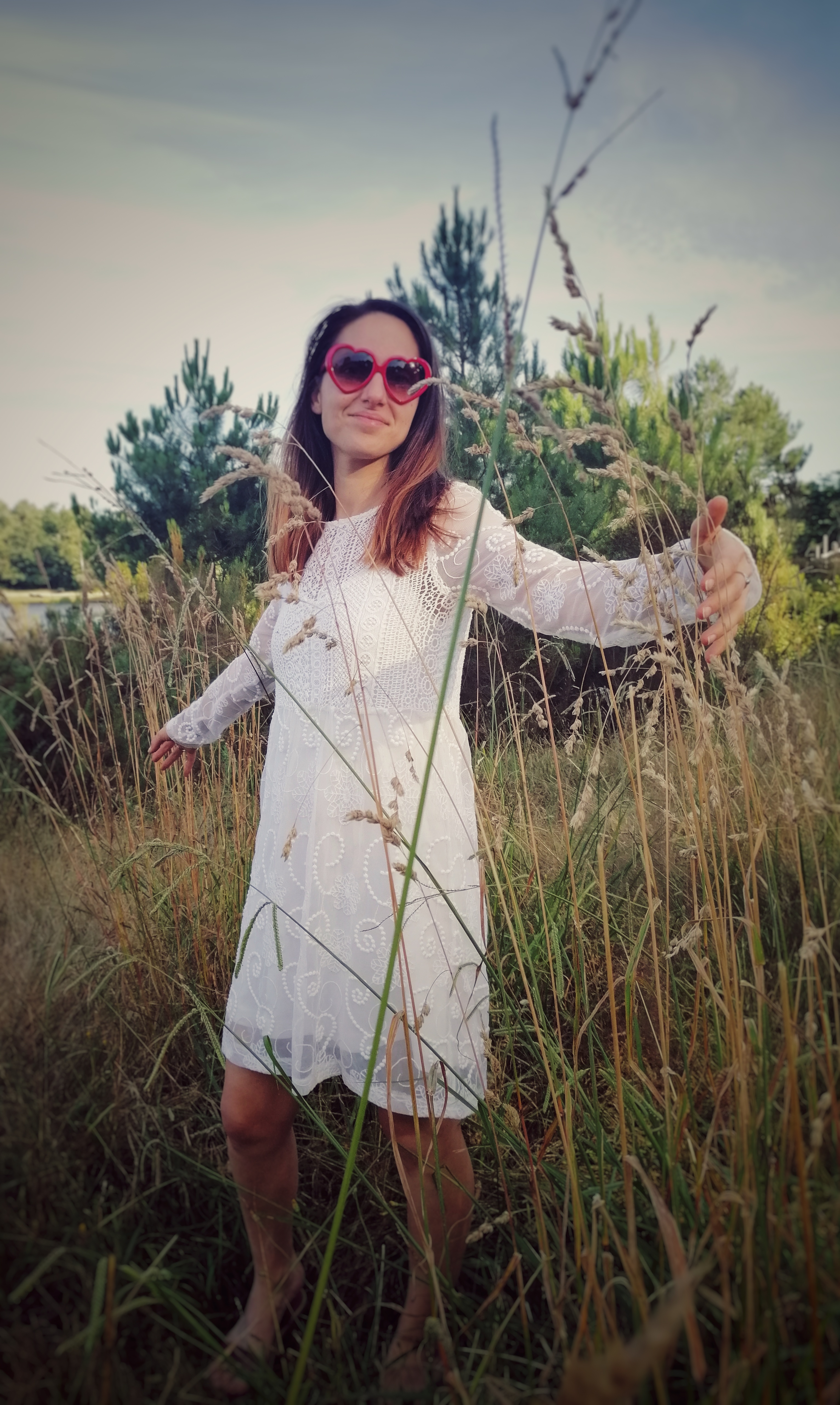 Lunettes vintage coeur