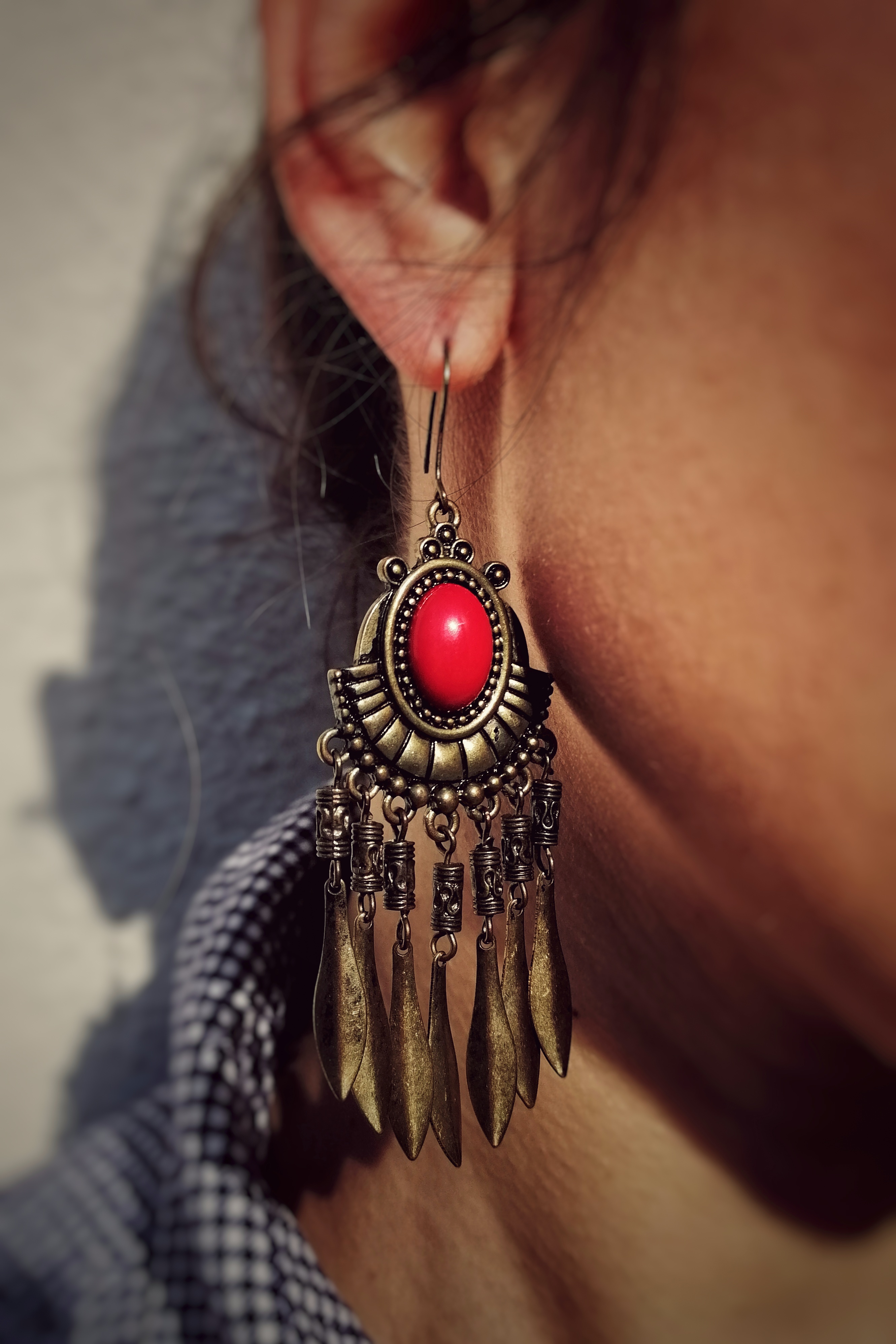 Boucles d'oreilles ethniques