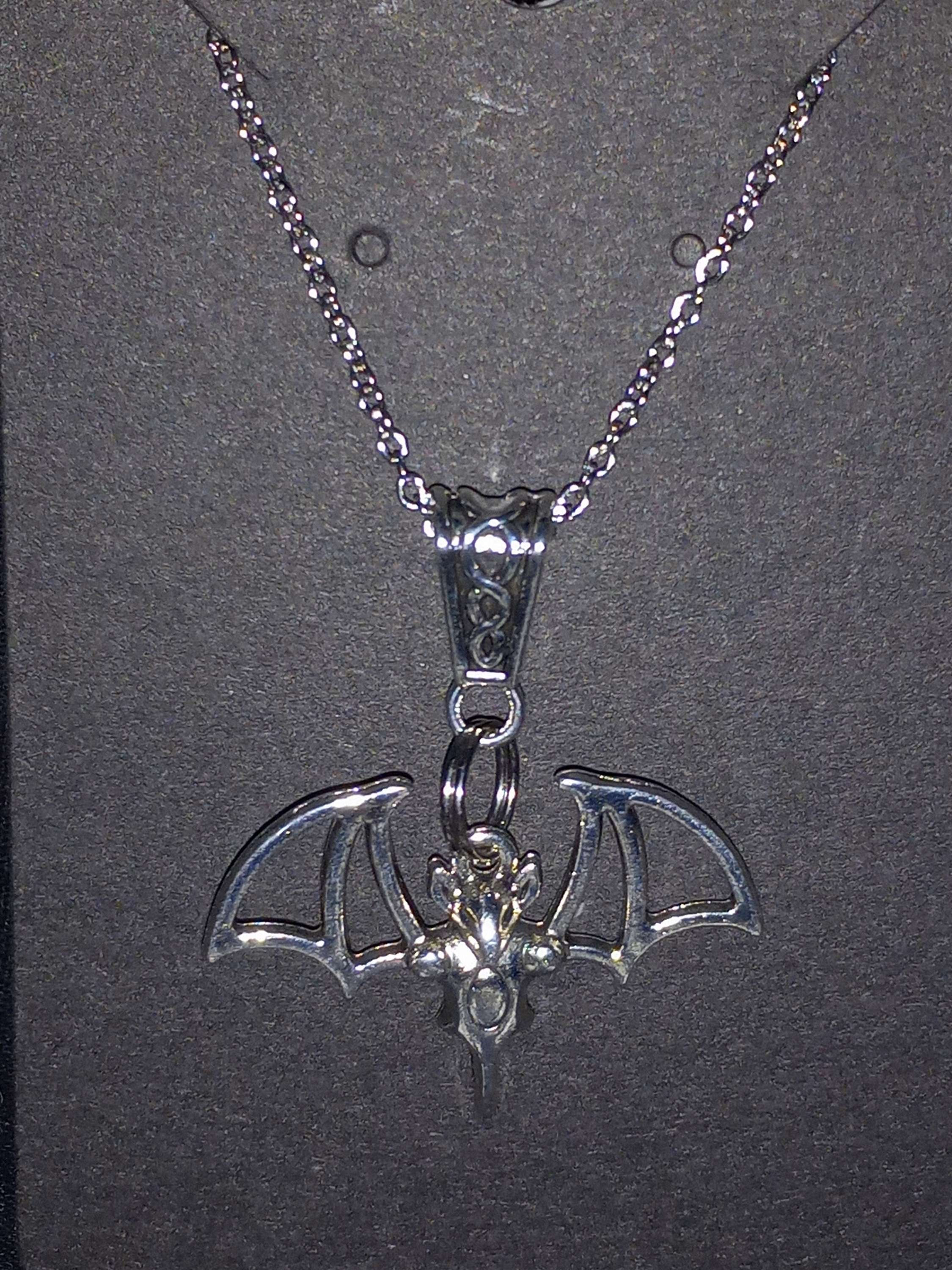Vampire Bat Pendant Necklace 