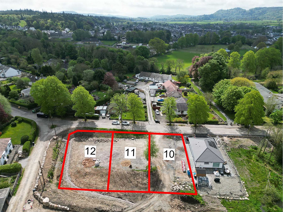 Aerial view of 3 plots