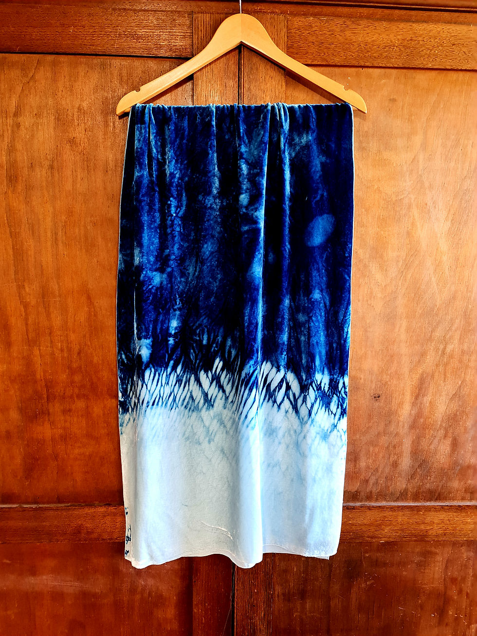Thumbnail: SIlk Velvet Indigo Wrap