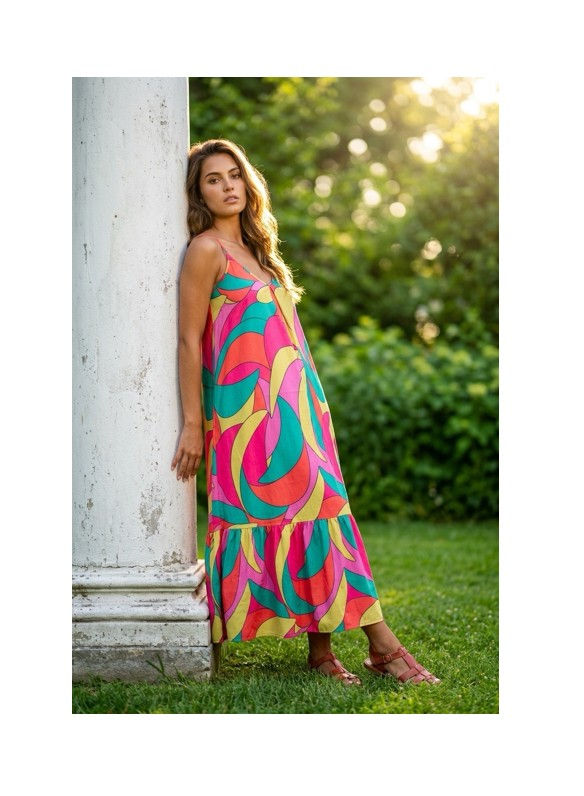 Riviera Ruffle Hem Dress