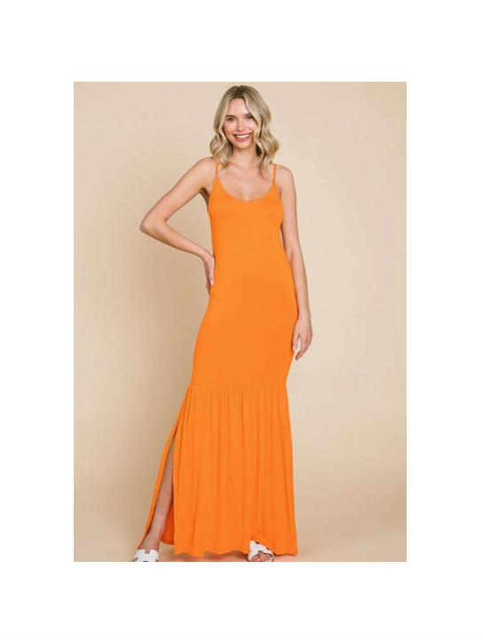 Thumbnail: Gabby Maxi Dress (Tangerine)