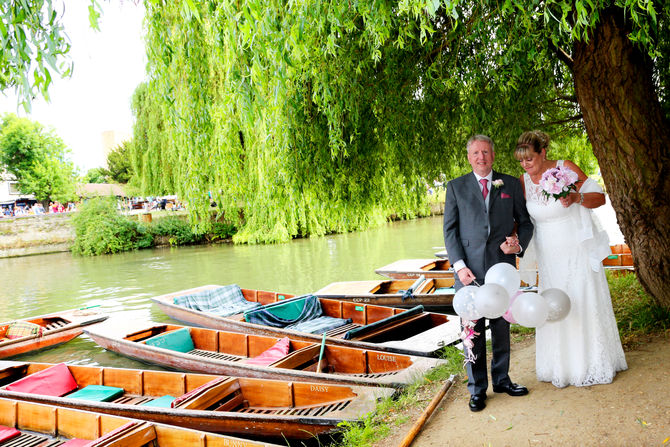 Crazy in love Cambridge couple celebrating by the Camb