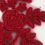Thumbnail: Three Roses Appliqué Pair - Red Metallic