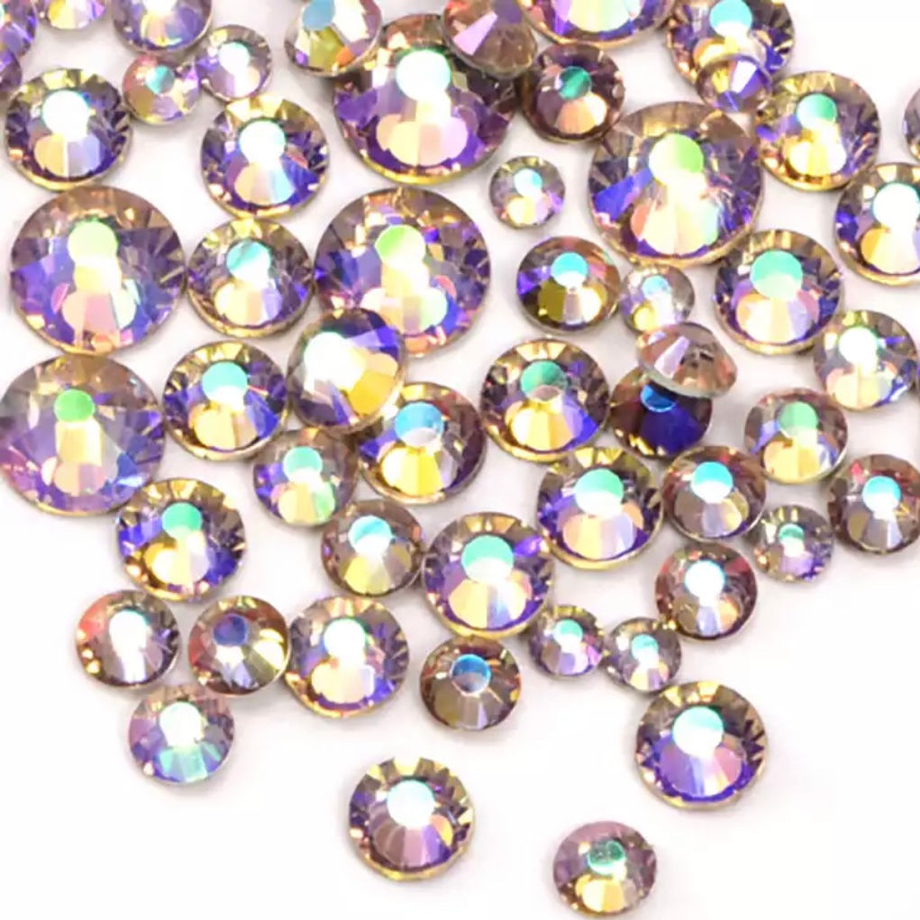 1000pc Rhinestone - Transparent Amethyst