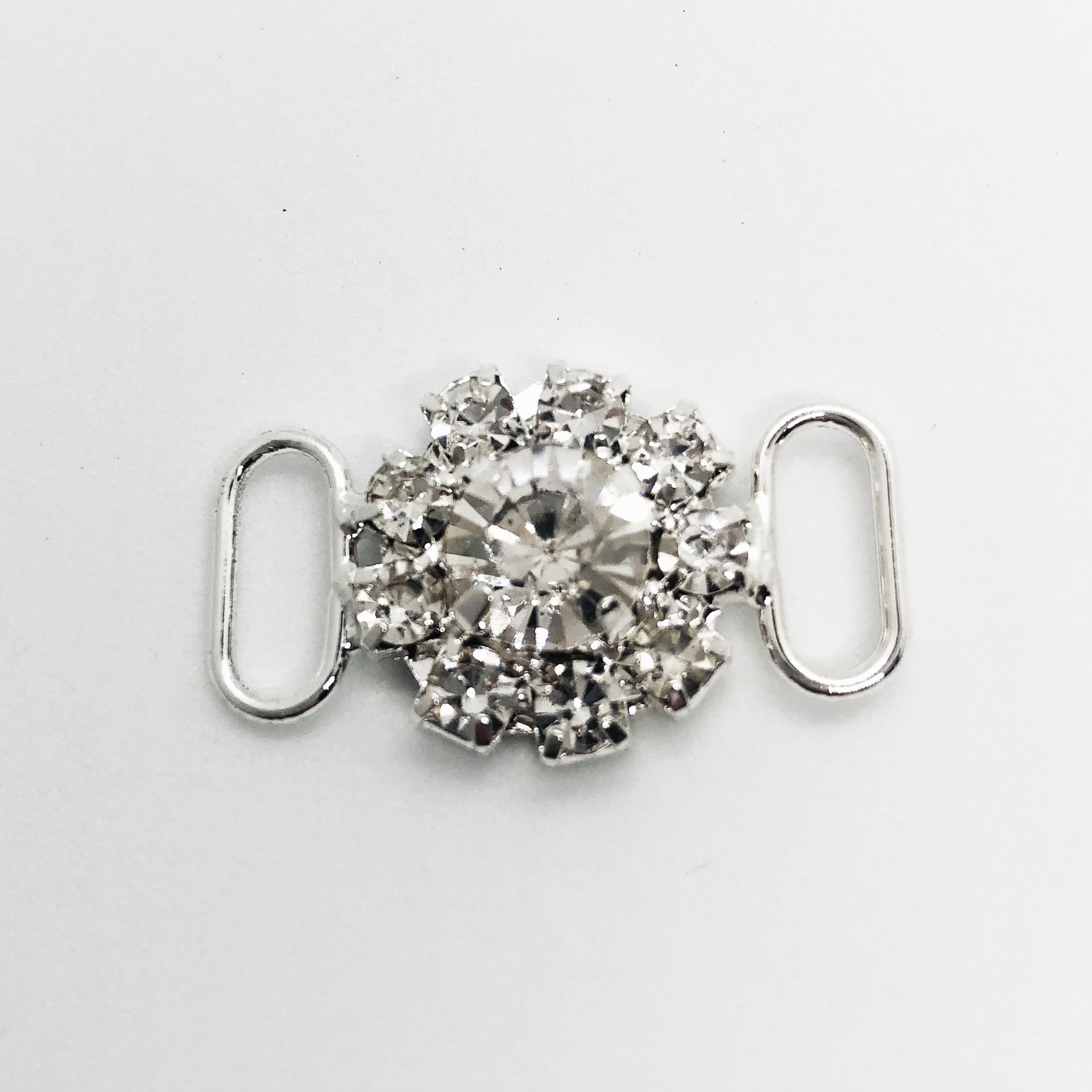 Rhinestone Connector - Round Cluster 
