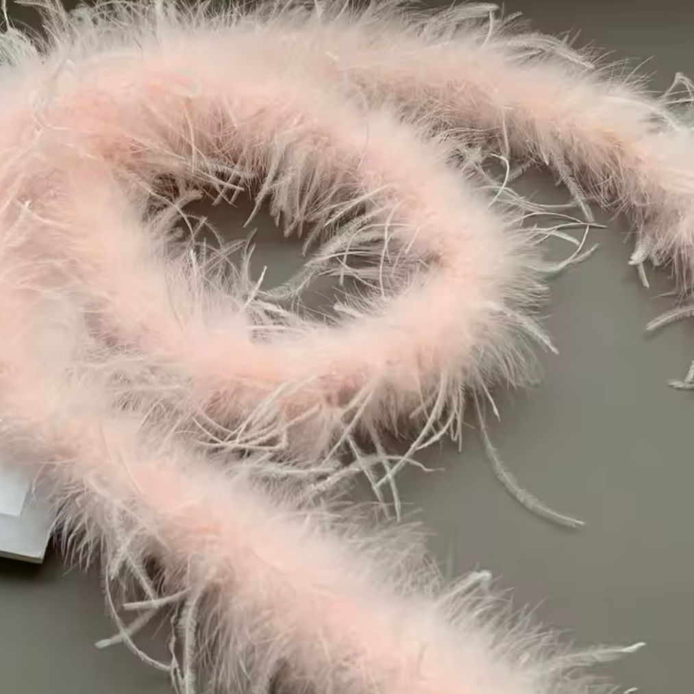 Ostrich Feather Plume - Pale Pink
