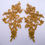 Thumbnail: Leaf Scroll Appliqué Pair - Old Gold