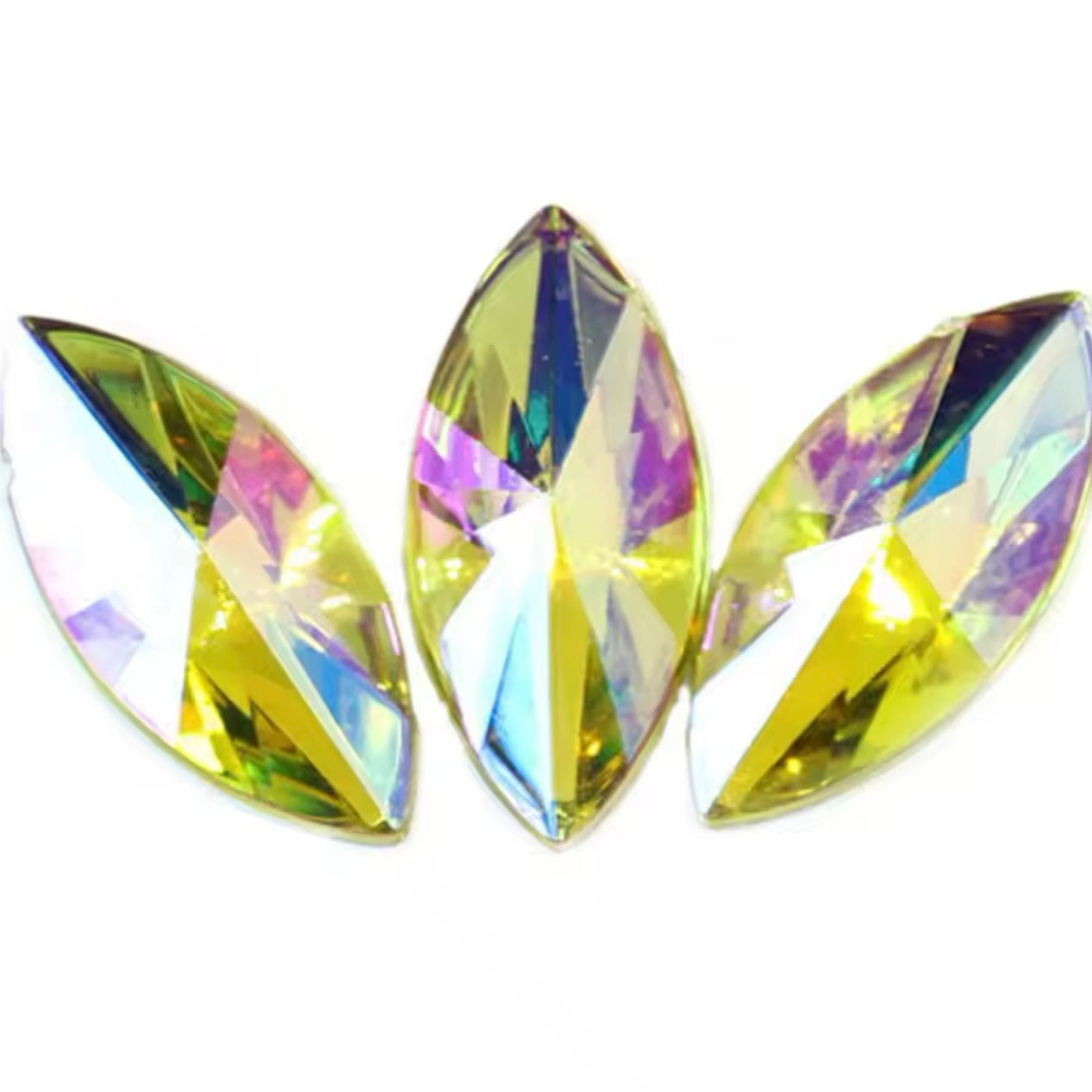 Marquise Acrylic Gem - Jonquil AB