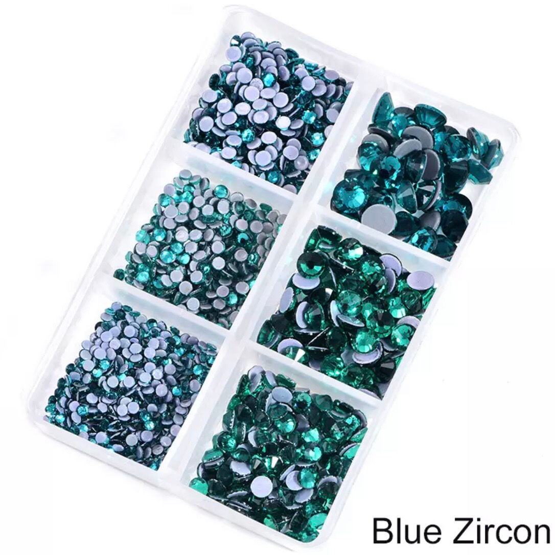 1200pc Rhinestone - Blue Zircon