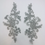 Thumbnail: Leaf Scroll Appliqué Pair - Grey