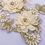 Thumbnail: Pearl Flower 3D Appliqué - Cream