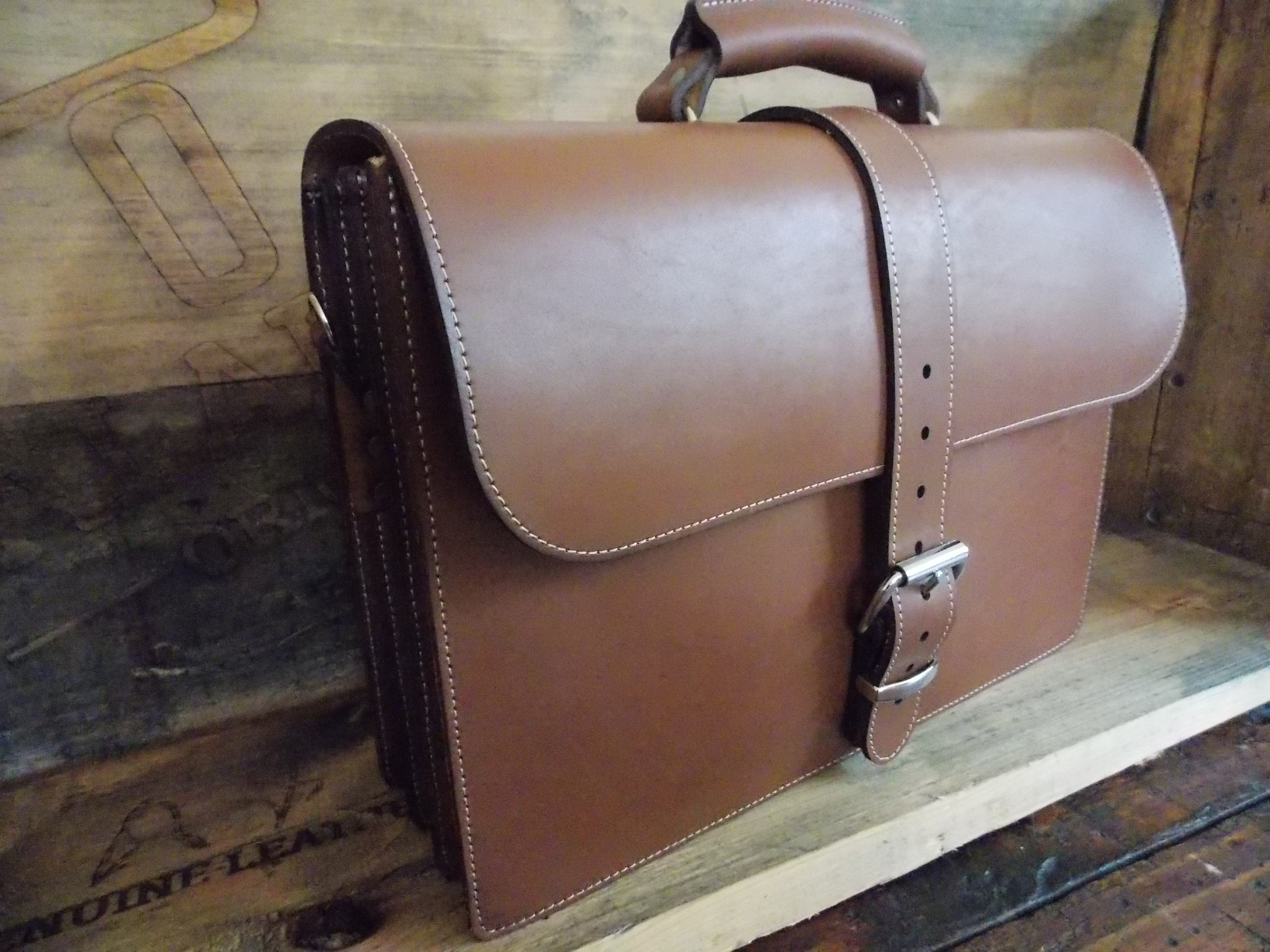 Leather School Bag