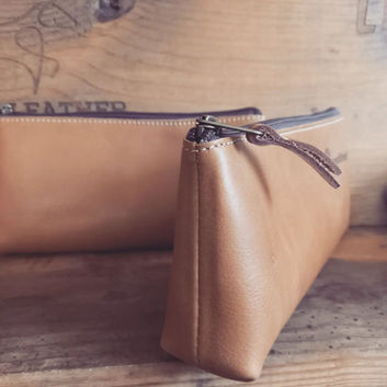 Leather pencil case