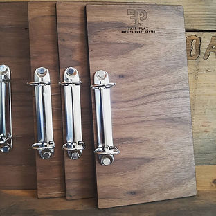 Wooden Drinks Menu