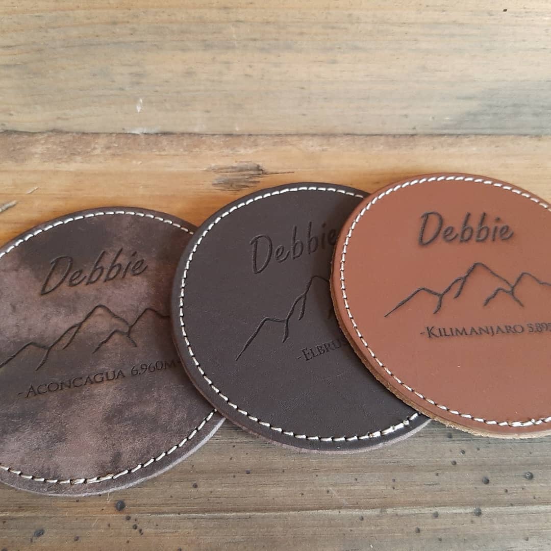 Round leather Coasters