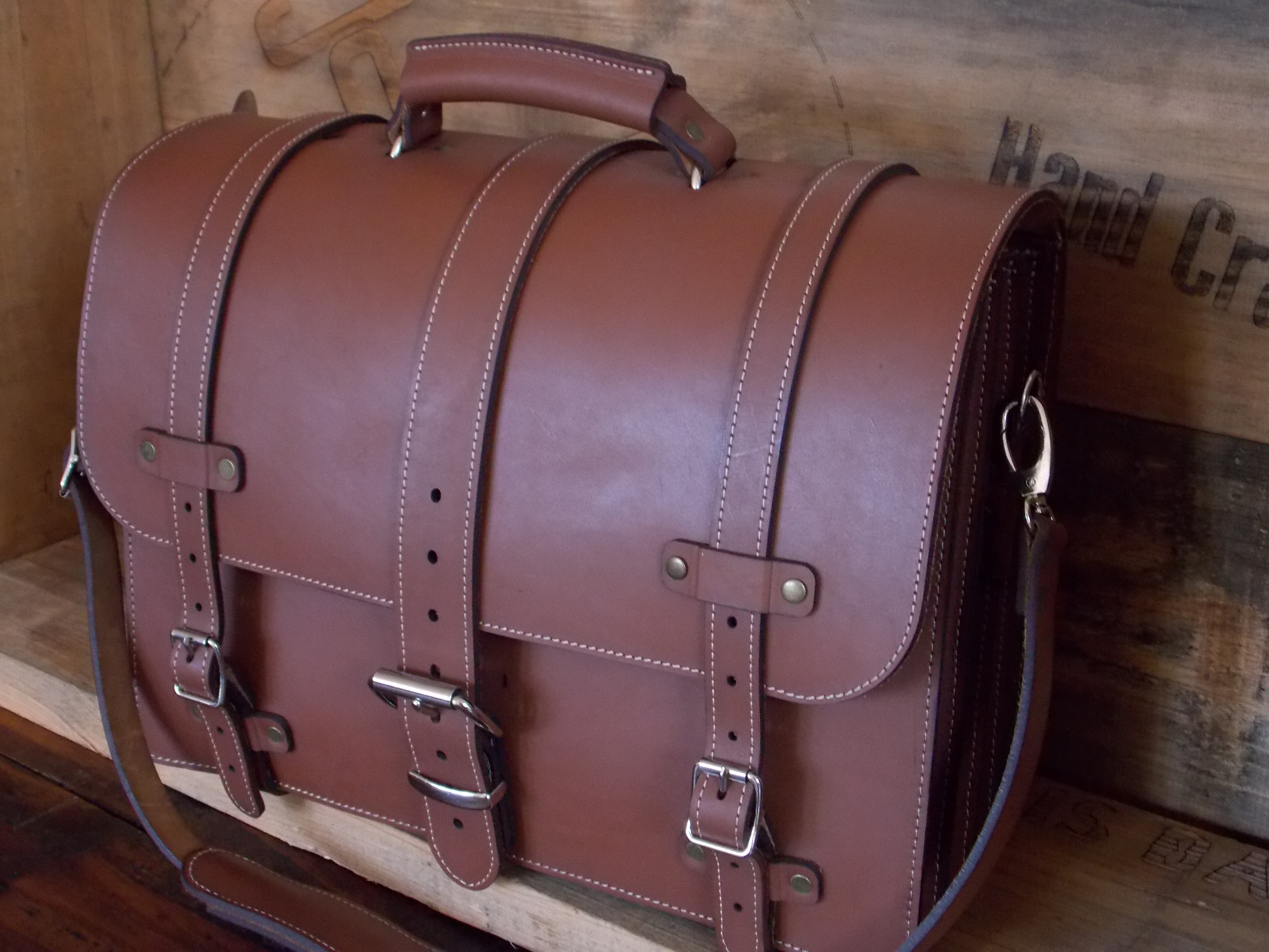 Leather School Bag
