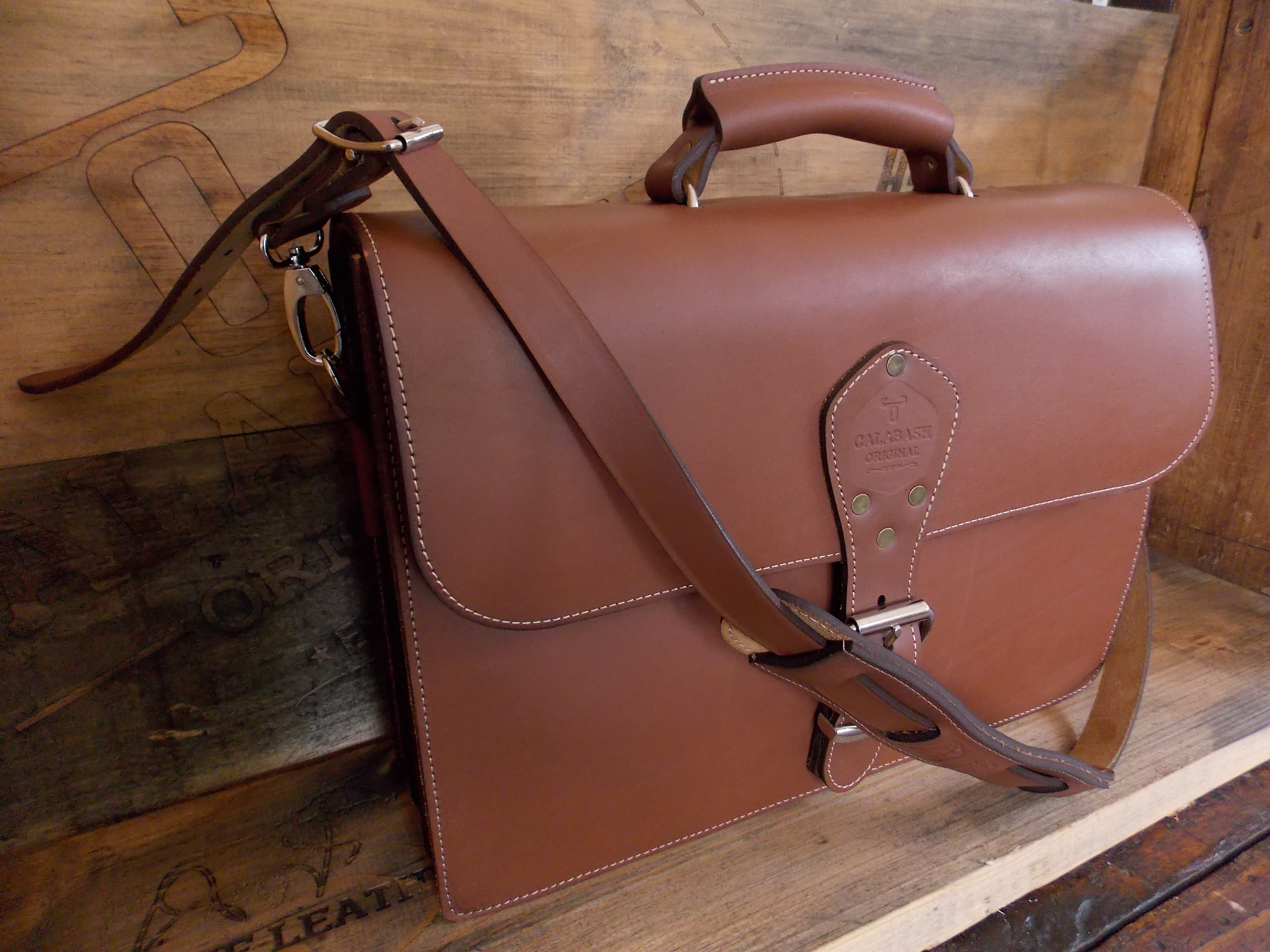 Leather School Bag