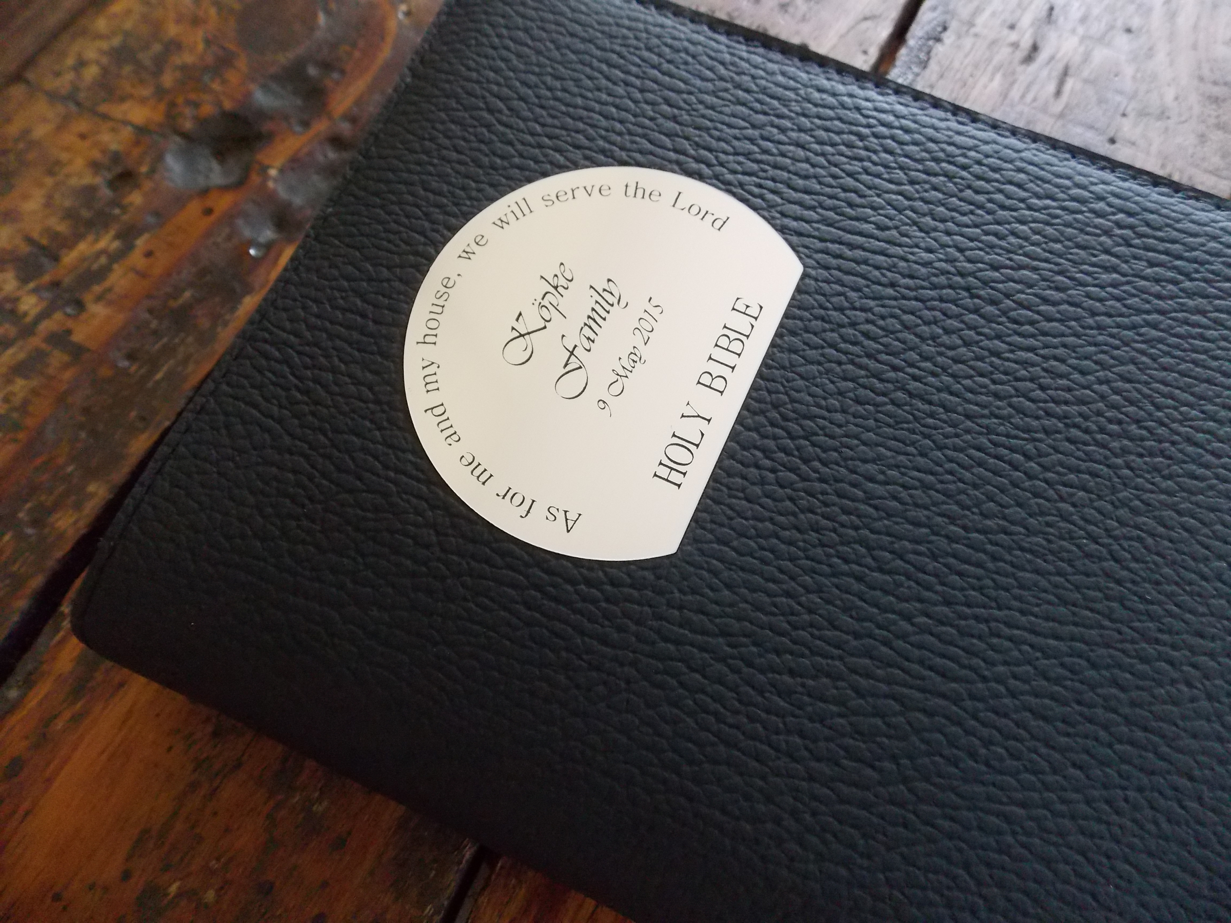 Bible Cover with inlay