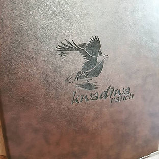 A4 engraved Menu