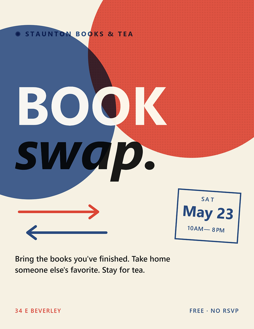 Book Swap at Staunton Books & Tea