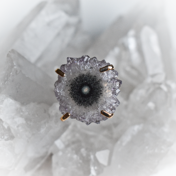 Ring Stalactiet Amethist Q