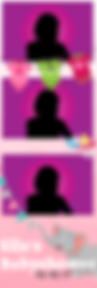 Cute and fun baby shower photo strip design
