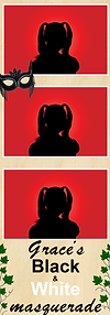 Masquerade party photo strip