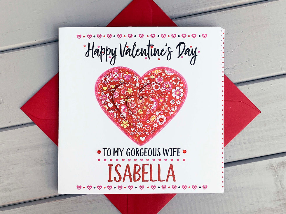 Thumbnail: personalised valentine card