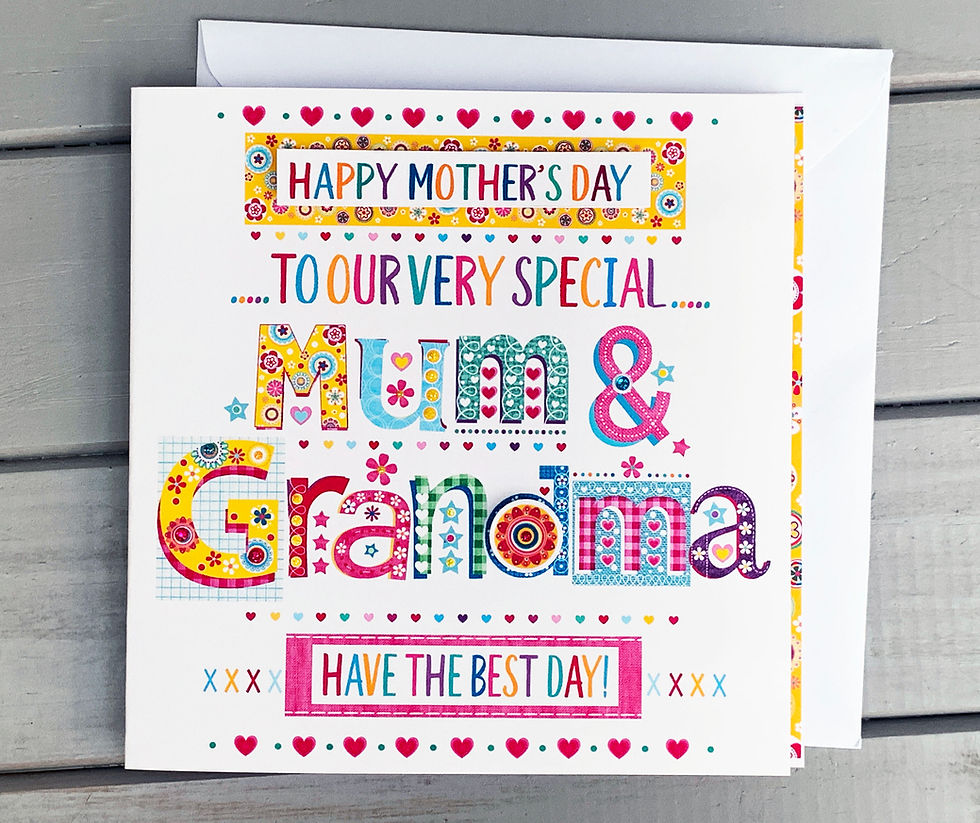 Thumbnail: Mother's Day card Mum & Nana, Nan, Grandma etc