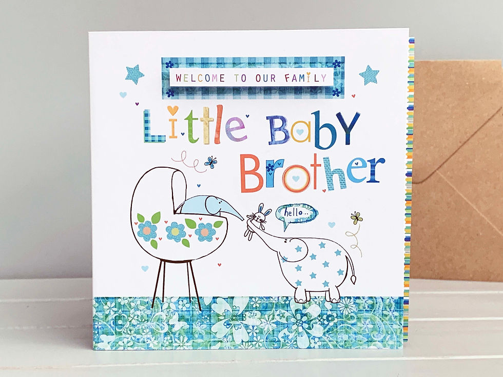 Thumbnail: baby brother card