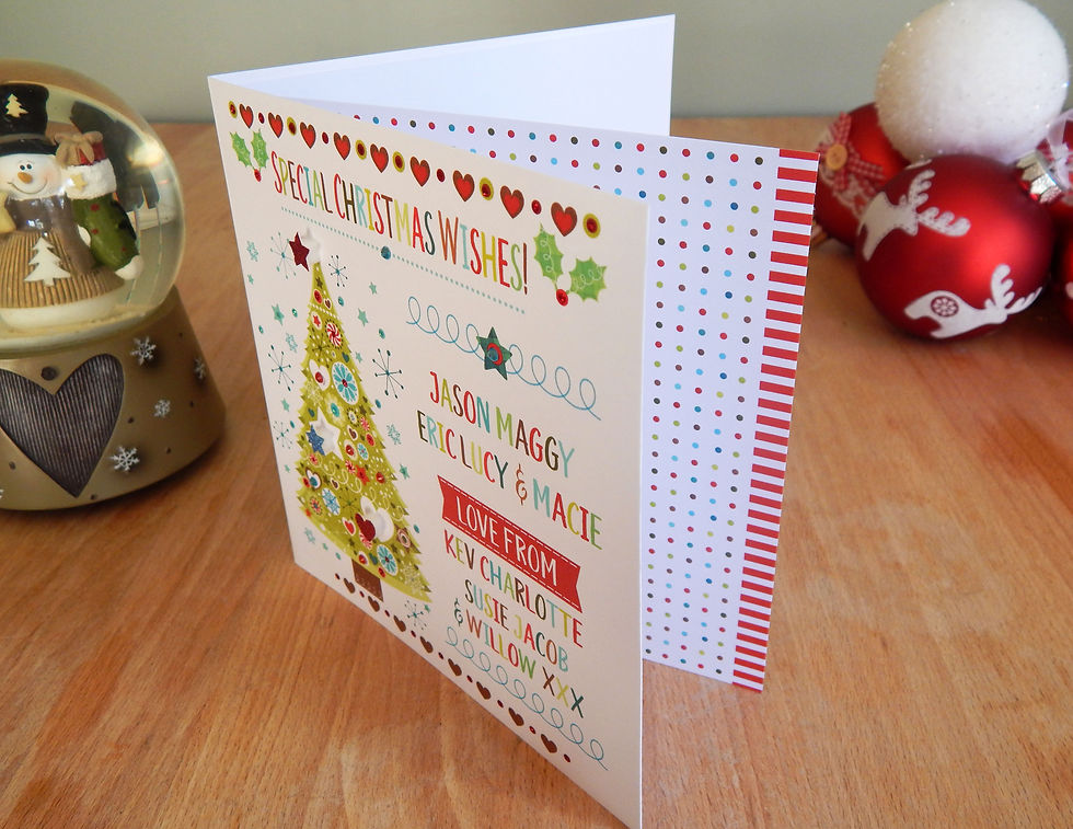 Thumbnail: Personalised Special Christmas tree cards (pack of 3)