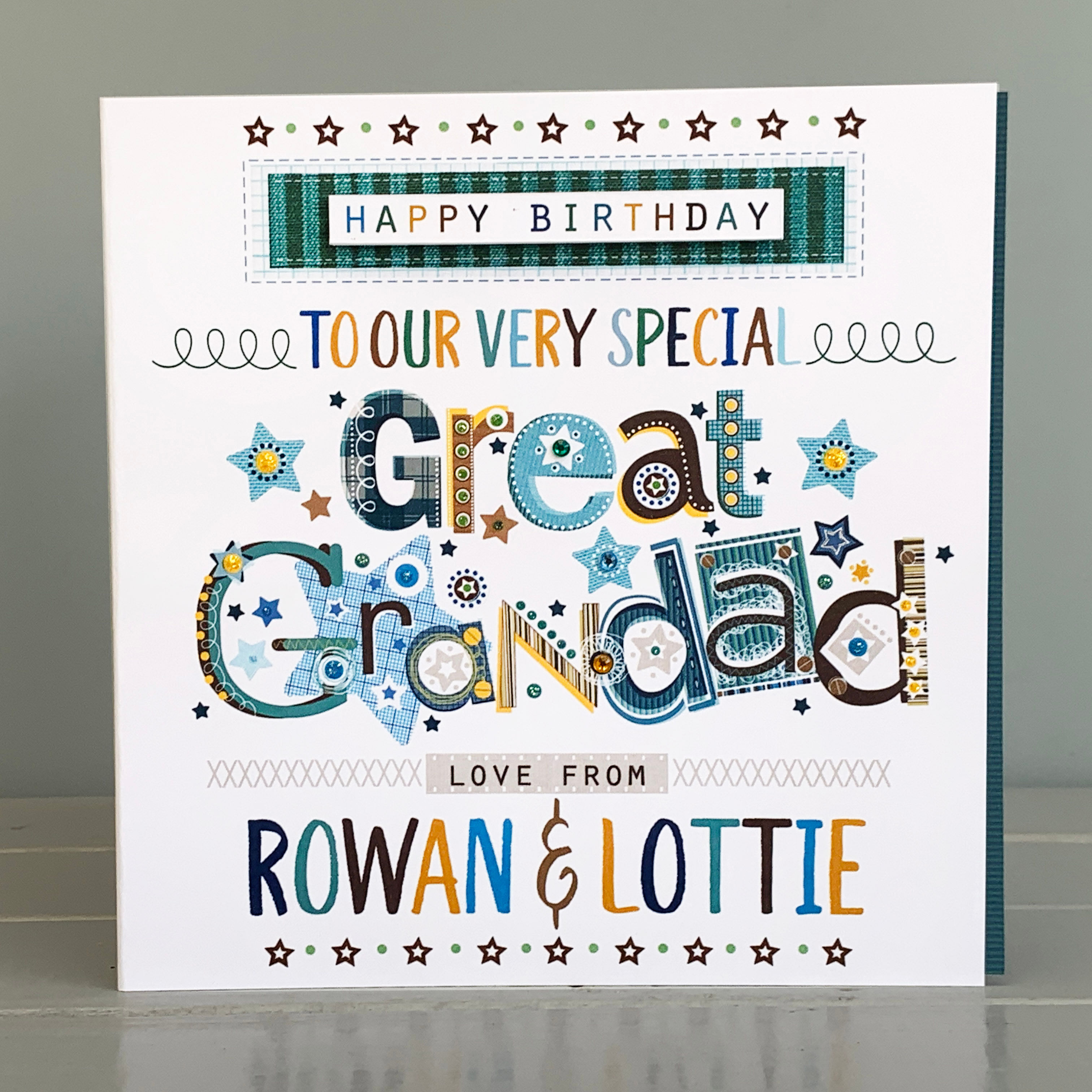 Birthday card for Great Grandad