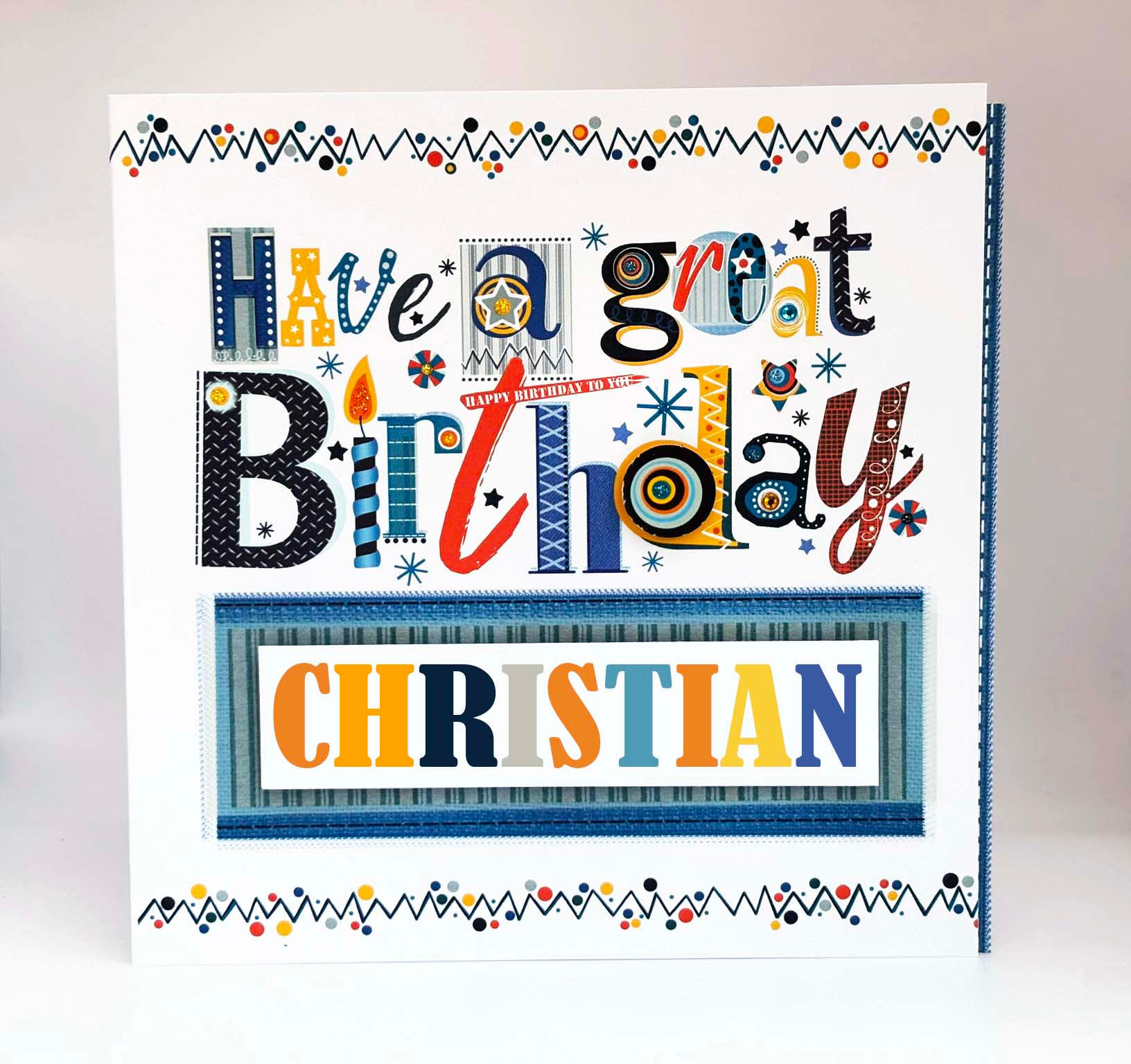 personalised birthday boy card