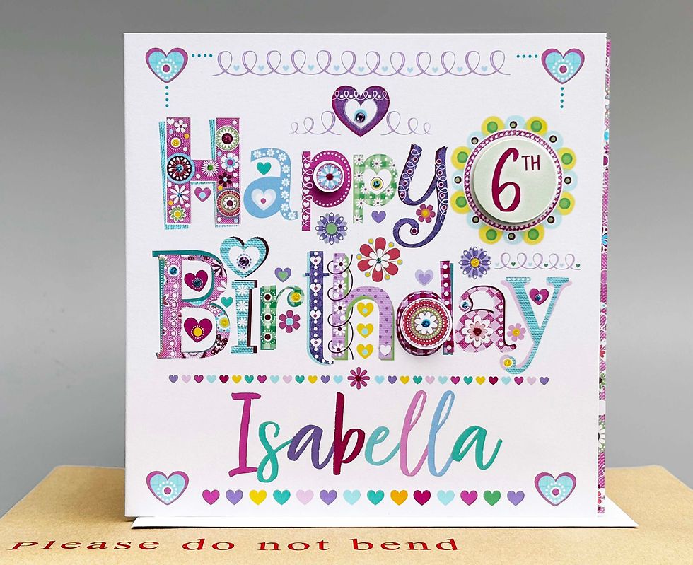Thumbnail: Personalised Birthday Card Any Age and Name