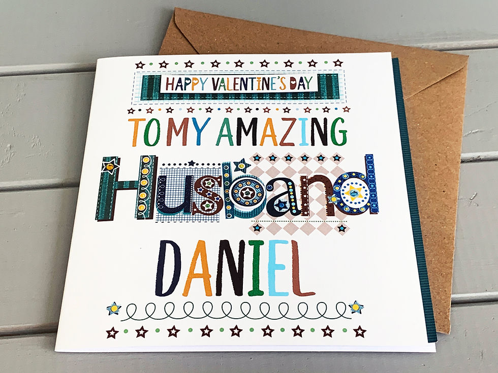 Thumbnail: Husband personalised valentine's Day card