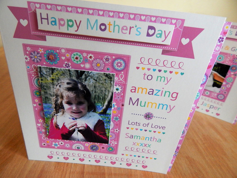 Thumbnail: Photo personalised Mother's Day card.