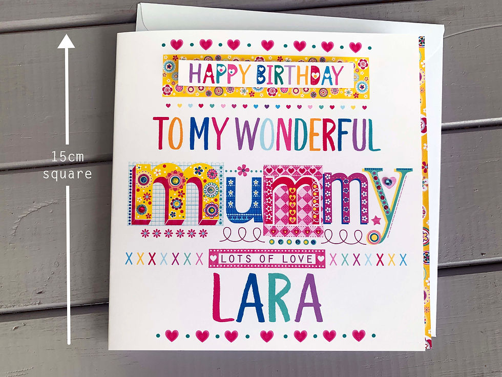 Thumbnail: Happy Birthday Mummy  -Yellow celebration design