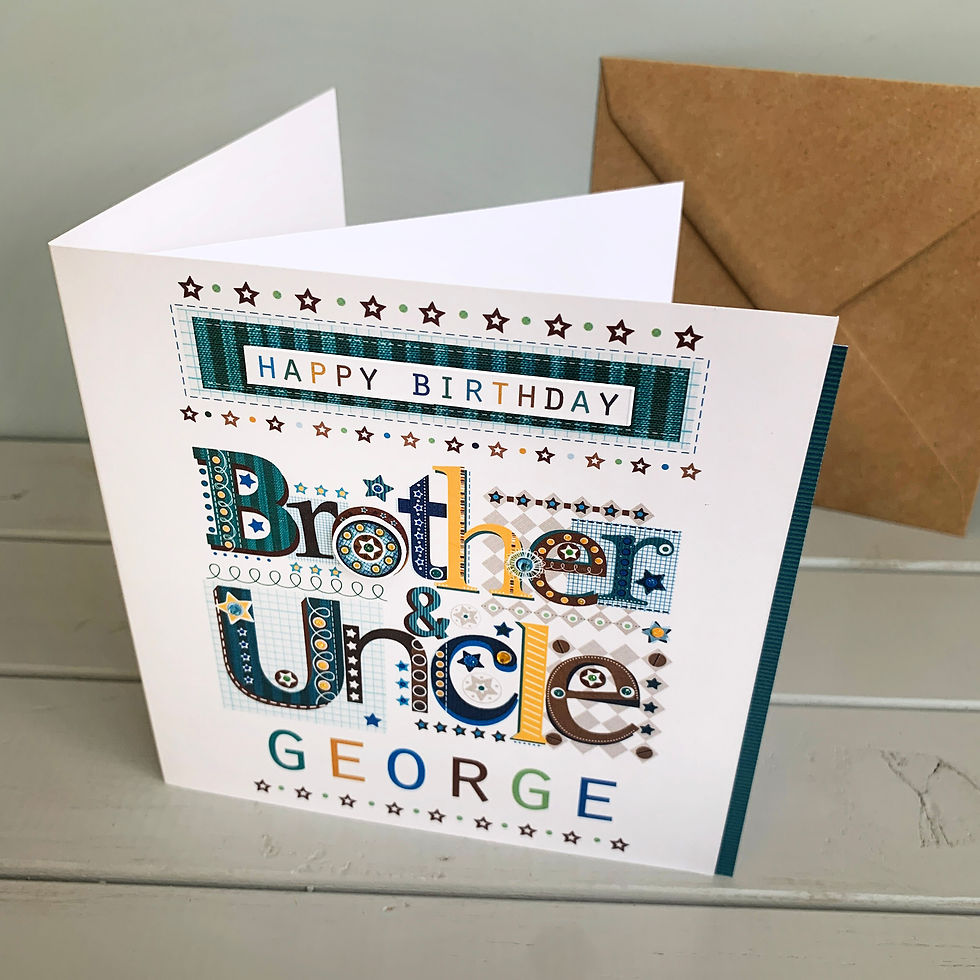 Thumbnail: Brother & Uncle birthday card