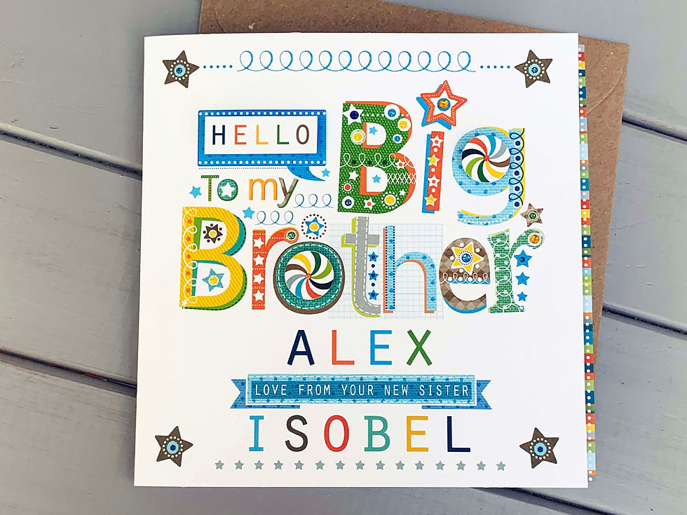 Thumbnail: Big Brother personalised card