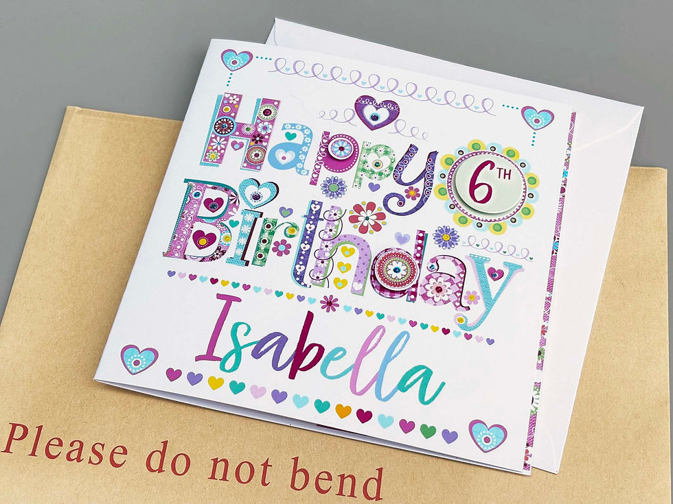 Thumbnail: Personalised Birthday Card Any Age and Name