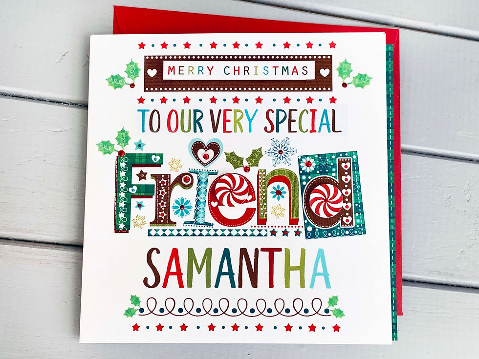 Thumbnail: Special Friend Personalised Christmas Card