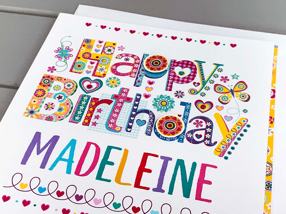 Thumbnail: Personalised happy birthday card