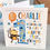 Thumbnail: Personalised boys First  Happy Birthday cheeky monkey card