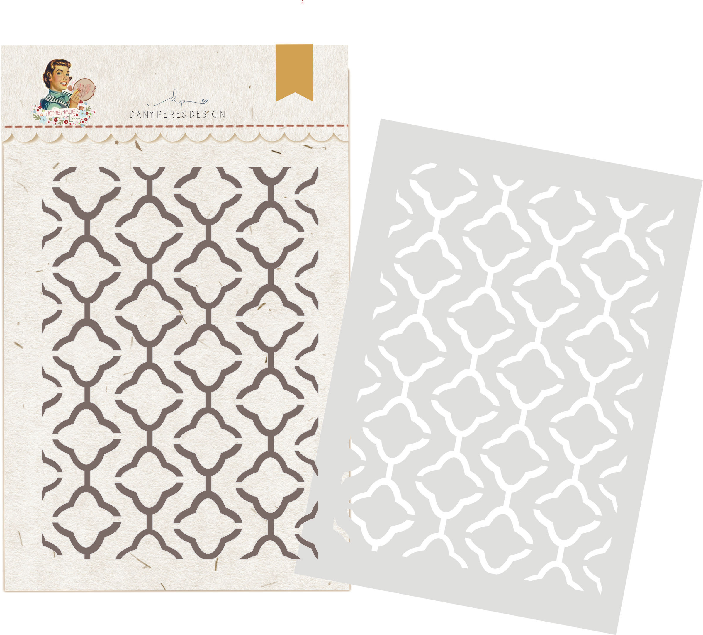 Kit com 3 Stêncils Colmeia