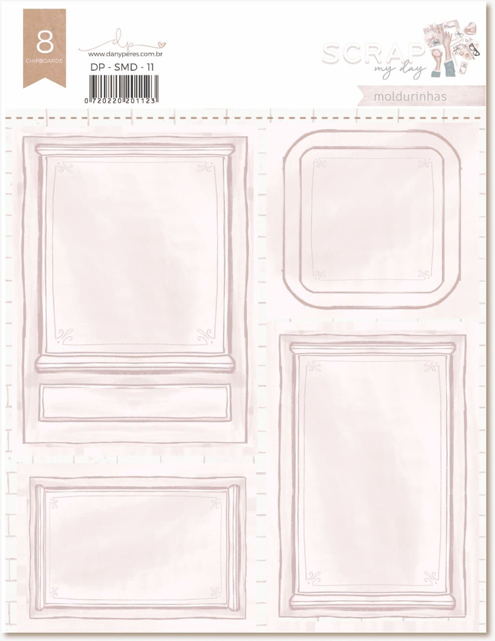 Moldurinhas em Chipboard Adesivado - Scrap My Day